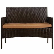 Tafelset met 2 fauteuils Alexandra House Living Bruin 4 Onderdelen 7