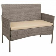 Tafelset met 2 fauteuils Alexandra House Living Grijs 4 Onderdelen 5