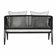 Tafelset met 3 fauteuils Home ESPRIT Zwart Kristal Staal 123 x 66 x 72 cm 2