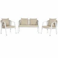 Tafelset met 3 fauteuils Home ESPRIT Wit Staal 123 x 66 x 72 cm 8