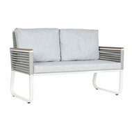 Tafelset met 3 fauteuils Home ESPRIT Grijs Staal Polycarbonaat 128 x 69 x 79 cm 2