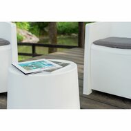 Tafelset met 2 fauteuils IPAE Progarden Luna sluc06bg Wit Tuin (3 Onderdelen) 4