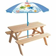 Picknicktafel Fun House Bruin Parasol (125 x &oslash; 100 cm) 1