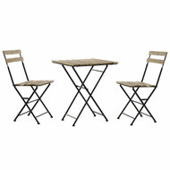 Tafel met stoelen DKD Home Decor 60 x 60 x 74 cm (3 pcs) 1