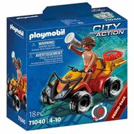 Playset Playmobil City Action Rescue Quad  18 Onderdelen 71040 1