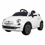 Elektrische Kinderauto Fiat 500 Wit 1