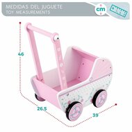 Poppenwagen Woomax Roze 39 x 46 x 26,5 cm 4