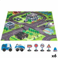 Speelkleed Speed &amp; Go Accessoires Auto&amp;apos;s Weg Stof Plastic (6 Stuks) 1