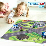 Speelkleed Speed &amp; Go Accessoires Auto&amp;apos;s Weg Stof Plastic (6 Stuks) 6