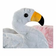 Knuffel DKD Home Decor Wit Roze Kinderen Roze flamingo 34 x 25 x 27 cm (2 Stuks) 3