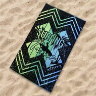 Strandhanddoek Secaneta Surfme Zwart 100 x 170 cm 4