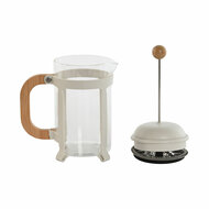 Cafeti&egrave;re Home ESPRIT Wit Natuurlijk Roestvrij staal 800 ml 15 x 10 x 22 cm 4