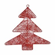 Kerstversiering Rood Metaal Kerstboom 36,7 x 0,2 x 37,5 cm 1