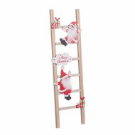 Kerstversiering Multicolour Hout Trap Kerstman 12 x 1,8 x 42 cm 2