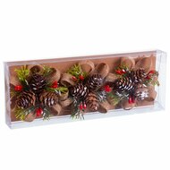 Kerstversiering Multicolour Natuurlijk Plastic Vezel 10,5 x 4 x 20 cm (3 Stuks) 2