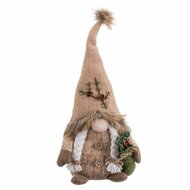 Kerstversiering Beige Zand Weefsel Meisje 18 x 9 x 38 cm 1