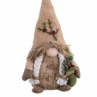 Kerstversiering Beige Zand Weefsel Meisje 18 x 9 x 38 cm 3