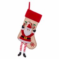 Kerstsok Multicolour Weefsel Kerstman 47 x 28 x 28 cm 2