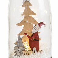 Kerstversiering Multicolour Kerstman Fles 8,3 x 8,3 x 28,5 cm 2