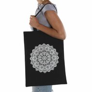 Dames handtas Versa Zwart 36 x 48 x 36 cm Mandala 2