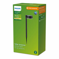 Tuinverlichting op zonne-energie Philips Vynce 1,5 W 11,2 x 14,2 x 54 cm Zwart Plastic Cirkelvormig (2700 K) (Warm wit) (1 Stuk