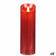 LED kaars Rood 8 x 8 x 25 cm (12 Stuks) 1