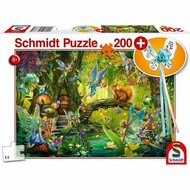 Puzzel Schmidt Spiele Fairies in the Forest 200 Onderdelen 1