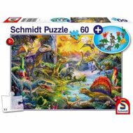 Puzzel Schmidt Spiele Dinosaurs Figuren 60 Onderdelen 1