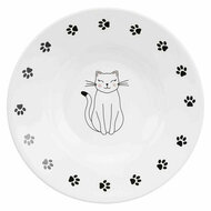 Voerbak voor katten Trixie Wit 15 cm 4