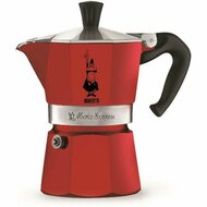 Percolator Bialetti Moka Rood Aluminium 3 Koppar 1