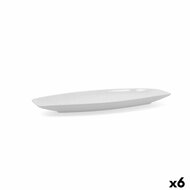 Serveerschaal Quid Gastro 30 x 13 x 2,5 cm Keramisch Wit 6 Stuks (Pack 6x) 2