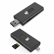 Kaartlezer KSIX Micro SD Zwart 3