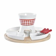 Fondue DKD Home Decor Rood 26,5 x 26,5 x 1,5 cm (10 pcs) 1