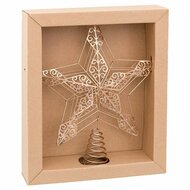 Kerstster Goud Metaal 25 x 5,5 x 30 cm 1