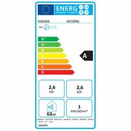 Draagbare Airconditioning Hisense APC09NJ A Wit Zwart/Wit 2600 W 3