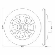 Plafondventilator met licht Philips Wit 4