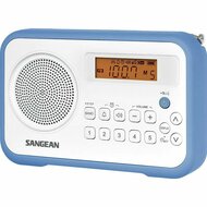 Radio Sangean PRD18W Blauw Amber Blauw/Wit 2