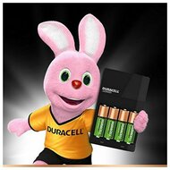 Oplader + Oplaadbare Batterijen DURACELL CEF14 2 x AA + 2 x AAA HR06/HR03 1300 mAh (1 Stuks) 3