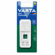 Batterijlader Varta 57656 101 401 Mini 2 Batterijen Wit AA/AAA 1