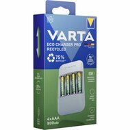 Batterijlader Varta Eco Charger Pro 56813 AAA 4 Batterijen 2