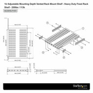 Vaste Plank voor Patchkast Startech ADJSHELFHDV          4