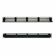 Patchpanel 24 UTP-Poorten Categorie 6 NANOCABLE 10.21.3124 19&quot; RJ45 Zwart 1