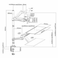 Schermtafel Support Neomounts FPMA-D500KEYB        2