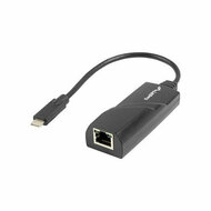 Adapter USB-C naar Netwerk RJ45 Lanberg NC-1000-02 Zwart 1