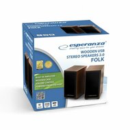 PC speakers Esperanza 2.0 FOLK Hout Bluetooth luidspreker 6