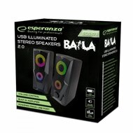 PC speakers Esperanza BAILA Zwart Multicolour Bluetooth luidspreker 2