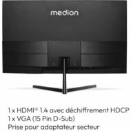 Monitor Medion AKOYA P52218 MD 20150 Full HD LCD 22&quot; 5