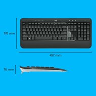 Toetsenbord en muis Logitech 920-008685 Zwart Qwerty US 7