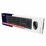 Toetsenbord en draadloze muis Trust Primo  Zwart Monochrome Engels EEUU Qwerty US 5