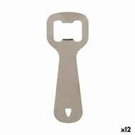 Flesopener Roestvrij staal 11 x 4 x 0,5 cm Zilverkleurig (12 Stuks) 1